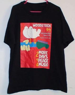 Vintage Woodstock 1994 Concert T-shirt Black S-234XL Shirt C056 Unisex T-Shirt