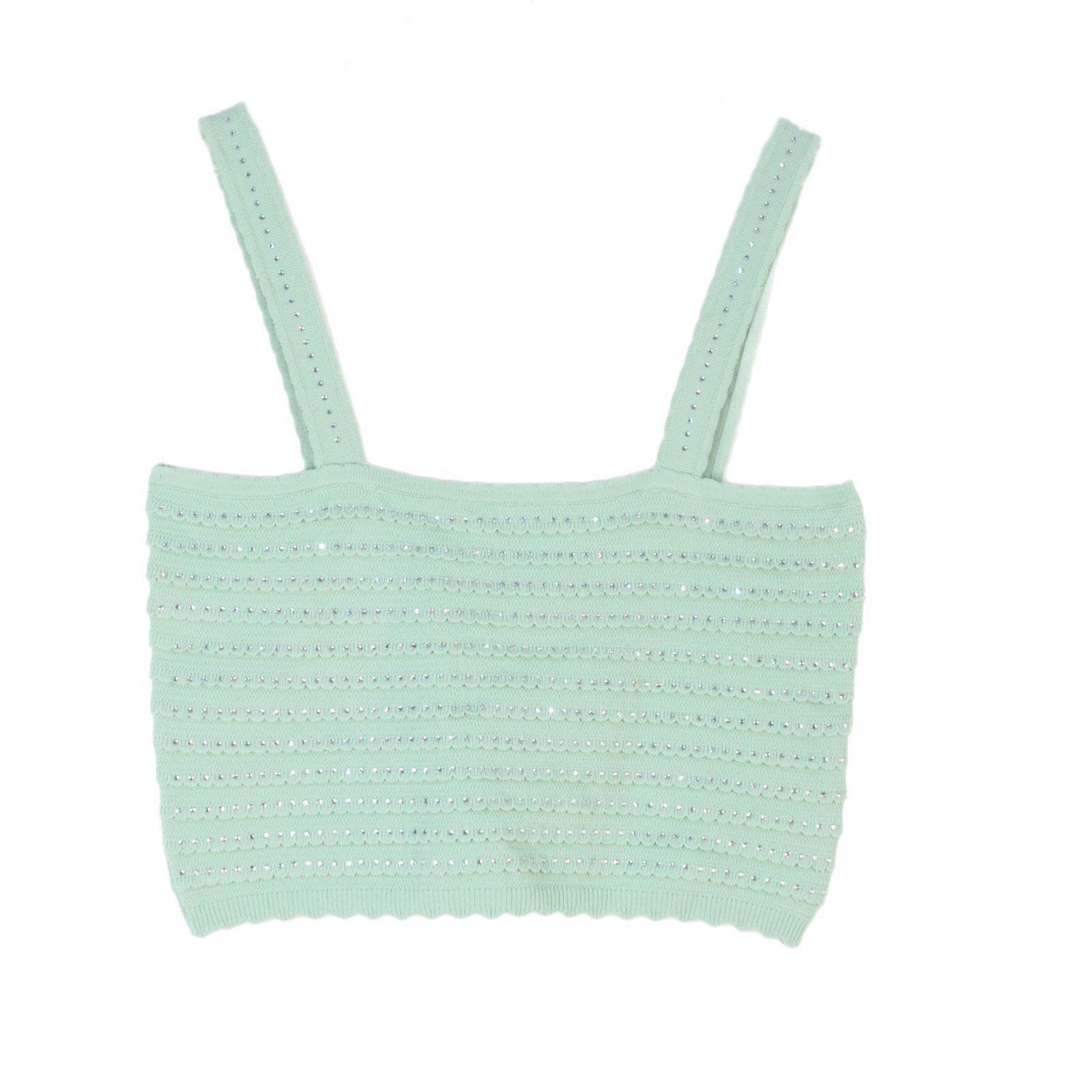 

Французский трикотажный комплект с круглым вырезом: Элегантная юбка «рыбий хвост» с бисером, весенне-летний стиль M