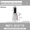 M6 Aluminum Alloy Knurled Handle Screw Bolt with High-Strength Flat Head