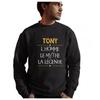 Sweatshirt - Tony - Personalized - Humor - Long Sleeves - Classic Collar