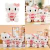 Rose Hello Kitty Cat Plush Toy With Short Plush For Couples Gift And Collectors