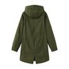 Women's Fashionable Casual Solid Color Long Sleeved Pocket Jacket Hooded Coat Windbreaker