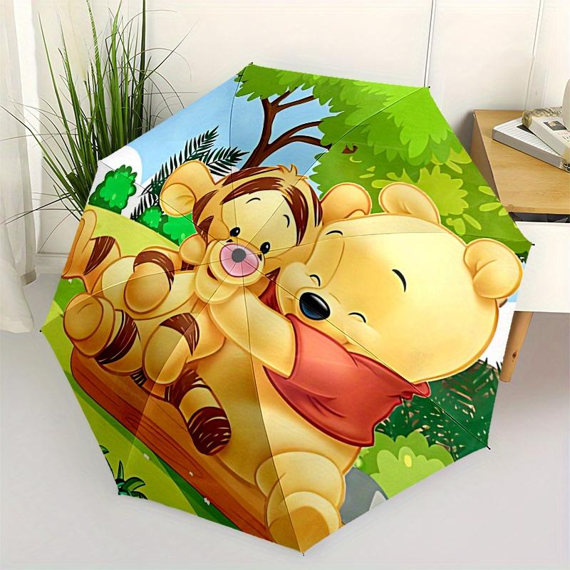 

Winnie the Pooh, Tigger Automatic Opening and Closing Umbrella, Compact Travel Umbrella, Lightweight and Portable, Suitable for Beach Commut