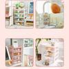 Desktop Stationery Storage Box Organizer Drawer Pen Holder Makeup Cosmetic Plastic Drawer Storage Box Desk Organizer Cute