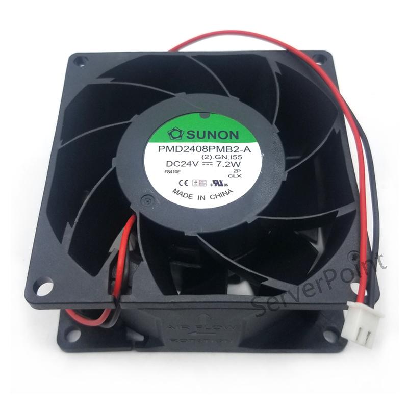 Axial Inverter Cooling Fan For SUNON PMD2408PMB2-A DC 24V 7.2W CPU Cooler Heatsink 8038 80x80x38mm 8cm 80mm PMD2408PMB2-A чёрный