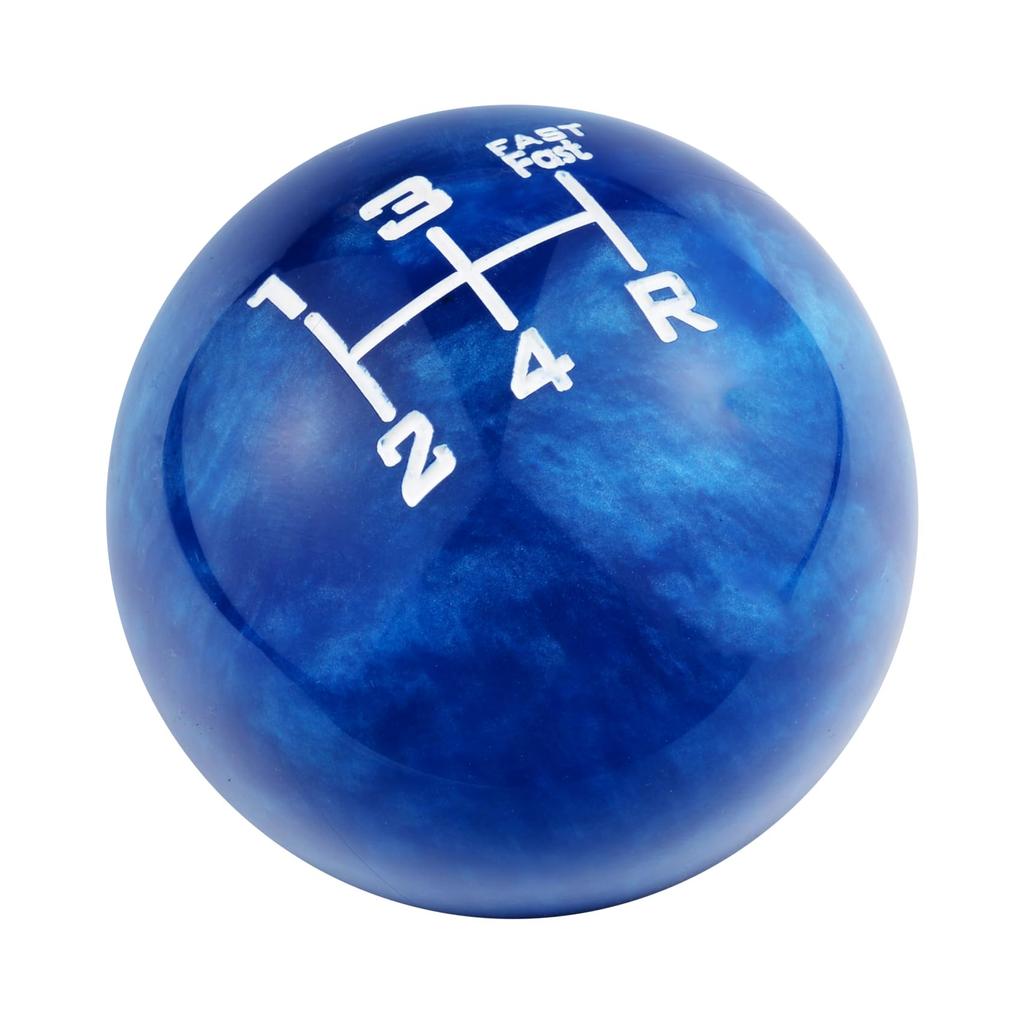 Abfer 5 Speed Car Shift Knob Billiard Ball Shifter Stick Handle Head Fit Most Auto Manual Car Truck, Blue