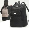 Lingge Quilted Schoolbag Women's Large Capacity Computer Backpack