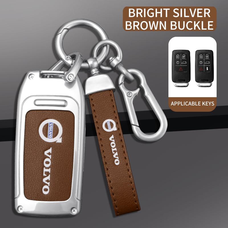 Zine Alloy Car Remote Key Case Shell Cover Holder For Volvo S40 S60 S80 S90 V60 XC60 XC70 S60L S80L V40 XC90 Protector Accessory