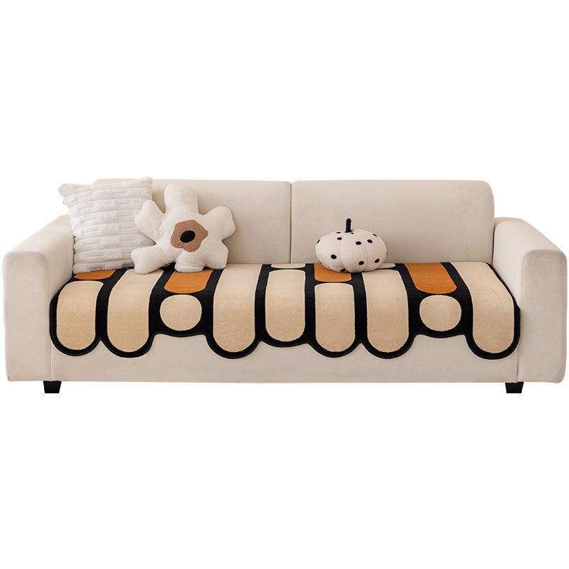Internet Celebrity Special-Shaped Sofa Cushion  New Four-Season Universal Dopamine Non-Slip Straight Row Sofa Cover Cross-Border Special Supply
