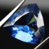 Natural Blue Sapphire Loose Gemstone 10.55 Ct Trillion Cut September Birthstone for Gem Collections