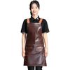 Waterproof PU Leather Apron with Logo for Seafood Kitchen & Restaurant Workwear