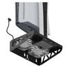 Metal Wall Mount Kit for PS5/PS5 Slim/PS5 Pro with Controller Charging Station, Cooling Fan, Headset Hanger for Playstation 5