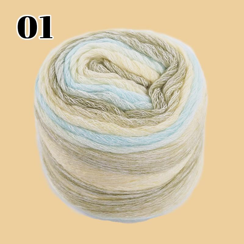 100g/roll Colorfulful Candy Bean Scarf Mohair Yarn Special Knitting Wool Ball Autumn And Winter Handmade Wool Yarn Crochet Yarn