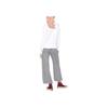Maison Kitsune SS22 Fox Embroidery Solid Color Crewneck Sweatshirt Women sweatshirt White IW00321KM0001-P100