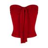 Women's Strapless Bow Tie Tank Top - Red Sexy Summer Style