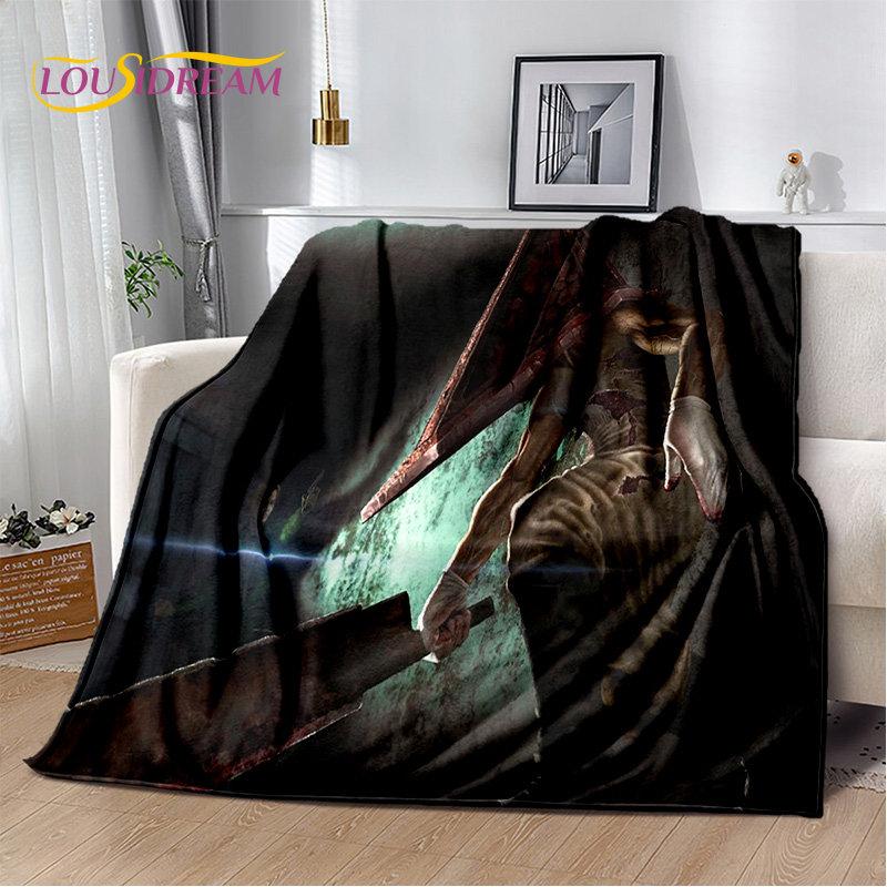 Silent Hill Horror Movie Games Soft Plush Blanket,Flannel Blanket Throw Blanket for Living Room Bedroom Bed Sofa Picnic Cover