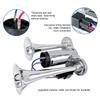 600DB Dual Trumpets 12V 15A Super Loud Horns Kit Universal For 12V Cars Motorcycles Trucks Trains Boats Accessories