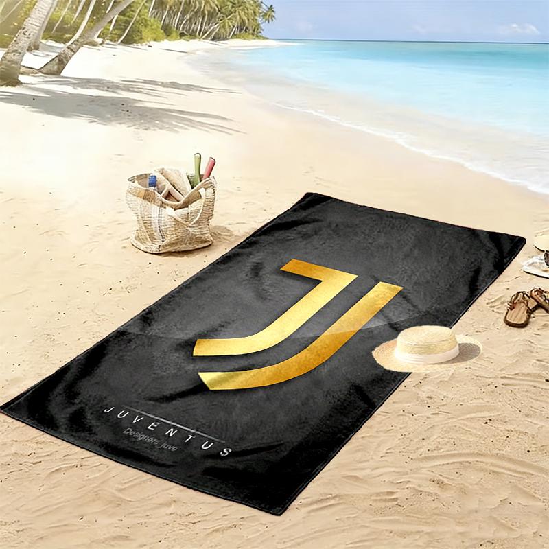 1pz Telo da Spiaggia Football Club Juventus, Morbido Telo da Spiaggia Adatto per Spiaggia Nuoto, Campeggio all'Aperto e Viaggi