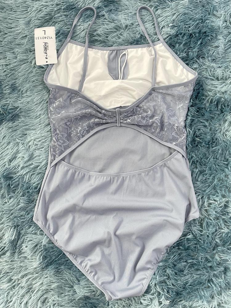 Adult Lace Strappy Leotard for Ballet, Dance, Yoga & Aerial Practice