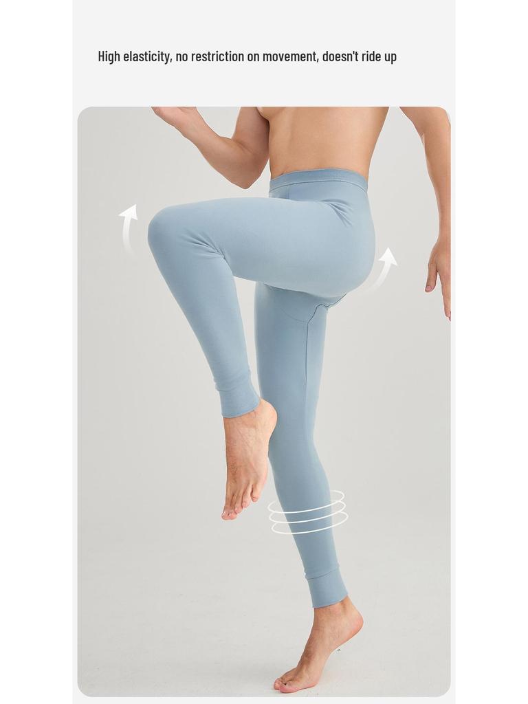 Colanți termici din bumbac 100% pentru bărbați 2025: Strat de bază ușor, mulat, pentru toamnă și iarnă