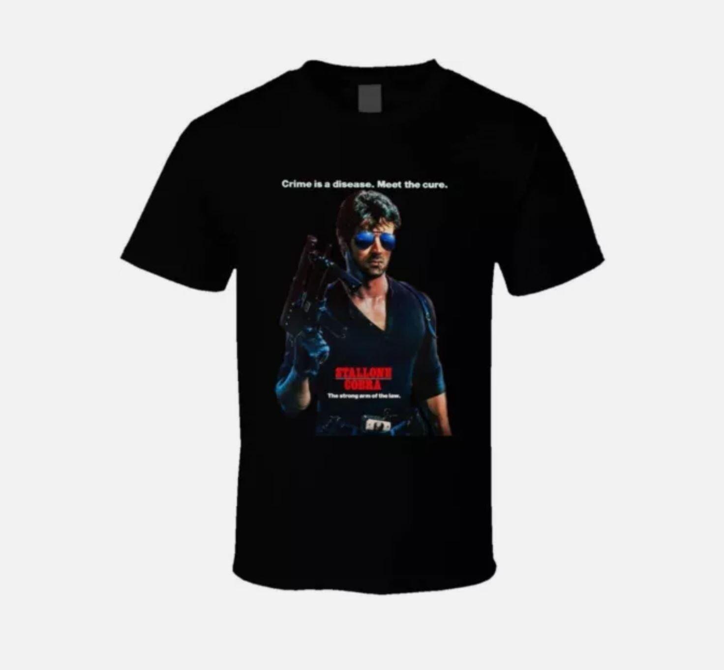 Cobra Stallone 80_s Action Movie T Shirt S