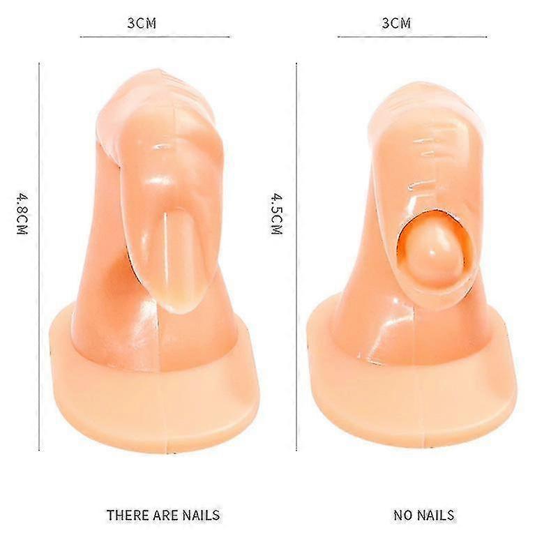 Practice Fingers Training, Nail Manicure Training Fingers Nail Practice Fingers Model, For Acrylic Gel Nail Art Diy Display Decoration - CHUNCC