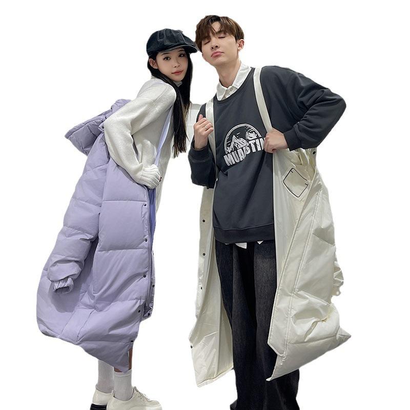 Nouvelle doudoune longue jusqu'au genou Automne/Hiver: Manteau chaud décontracté unisexe