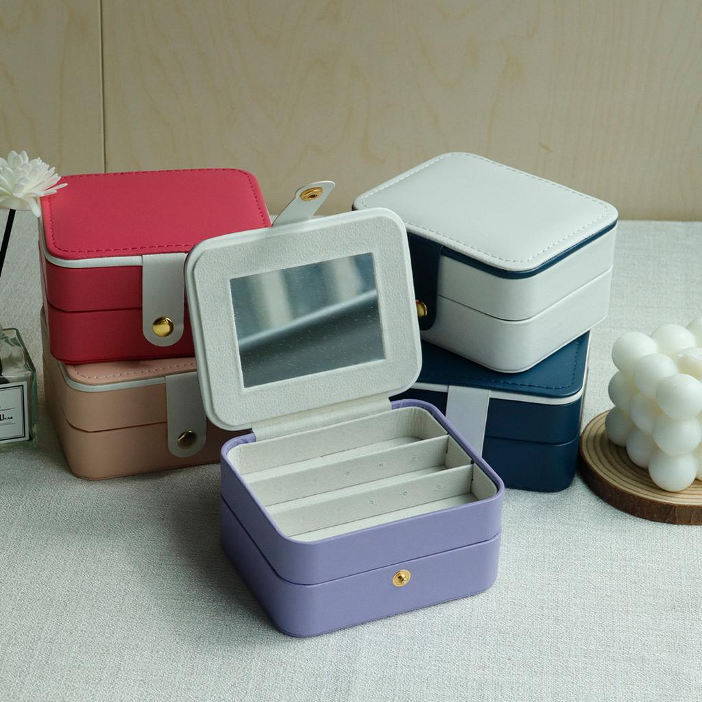 Tragbare Schmuckschatulle Verpackungsbox Make-up-Organizer Für Exquisite Kosmetik Beauty-Etui Behälter Abschlussveranstaltungen Geschenk