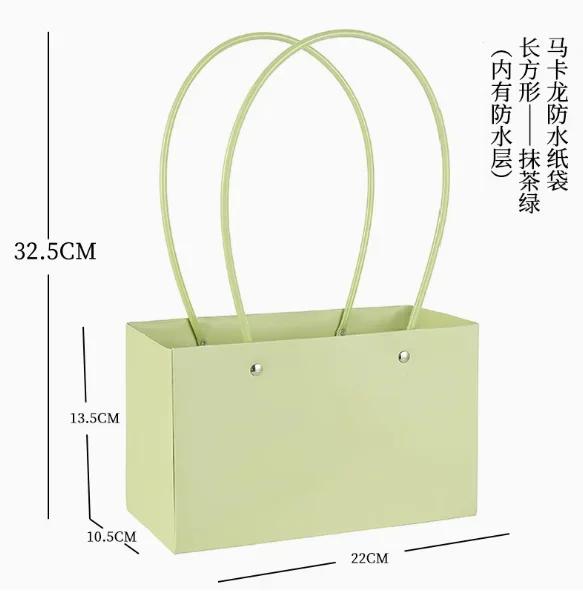 Flowers Basket Boxes Gift DIY Packaging Materials Wedding Favors 10pcs Flower Tote Bags Kraft Paper Bouquet Floral Arrangement
