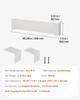 Baseboard Heater Covers, Basic Series 916 Mm Standard Electric Heating Unit Front Cover for Home Improvement, Heavy-duty Steel, Easy Installation for