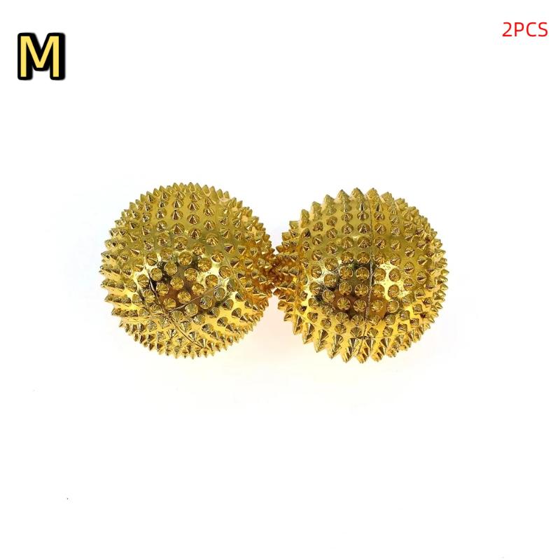 1 Pair Yoga Fitness Ball Durable Spiky Massage Ball Trigger Point Sport Fitness Hand Foot Pain Relief Magnetic Therapy Massager