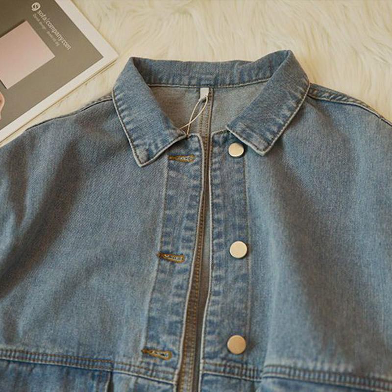 Women's Single-breasted Loose Workwear Denim Vest