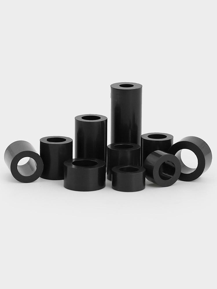 Schwarze Nylon-ABS-Gerade-Abstandshülse (M2 bis M12)