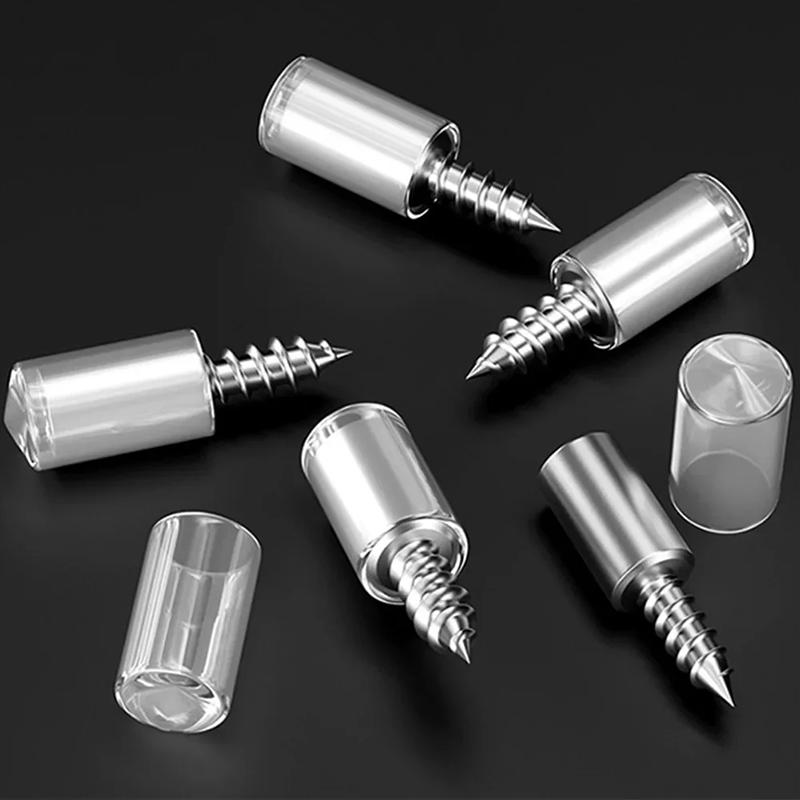 For Wooden Cabinets Wardrobes 20pcs Self Tapping Screws Cabinet Bracket Laminate Support Glass Studs Pegs Nonslip Partition Nail