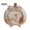 Indoor Fall Seasonal Ornament Halloween Ghost Pumpkin Wooden Plaque, 2D Flat Tabletop Sign, Gift for Lovers Spooky Bathing Reading Home Office Mantel