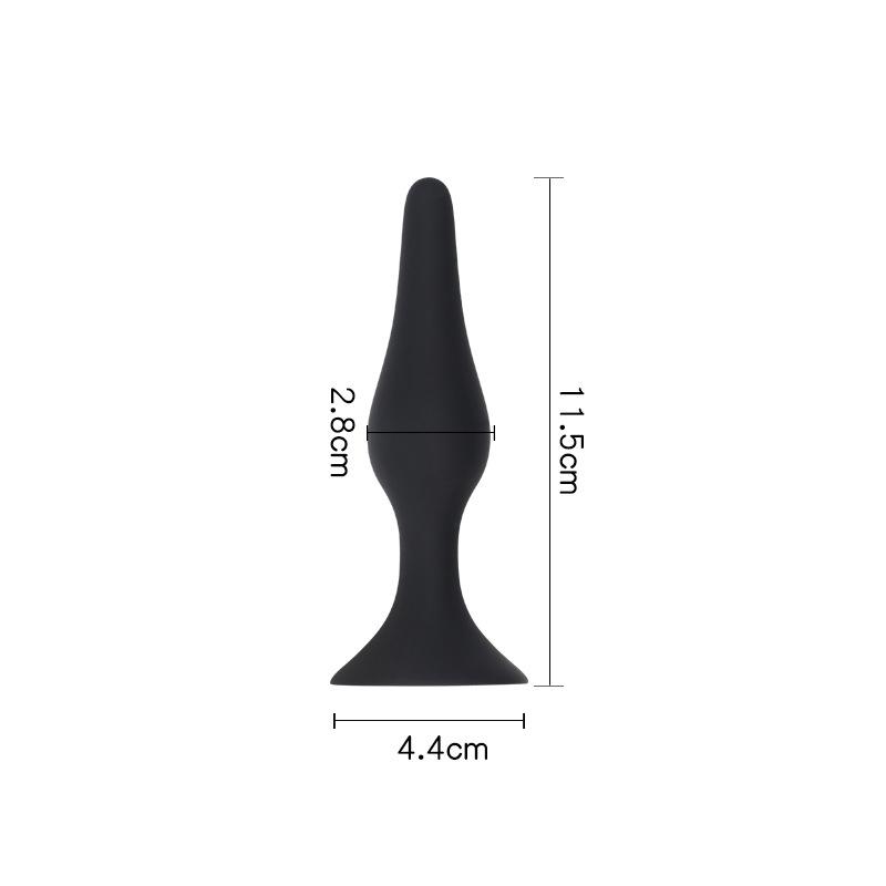 Plug anal en silicone noir, 4 tailles, jouets sexuels pour femmes, plug anal unisexe, jouets érotiques, produits sexuels pour hommes