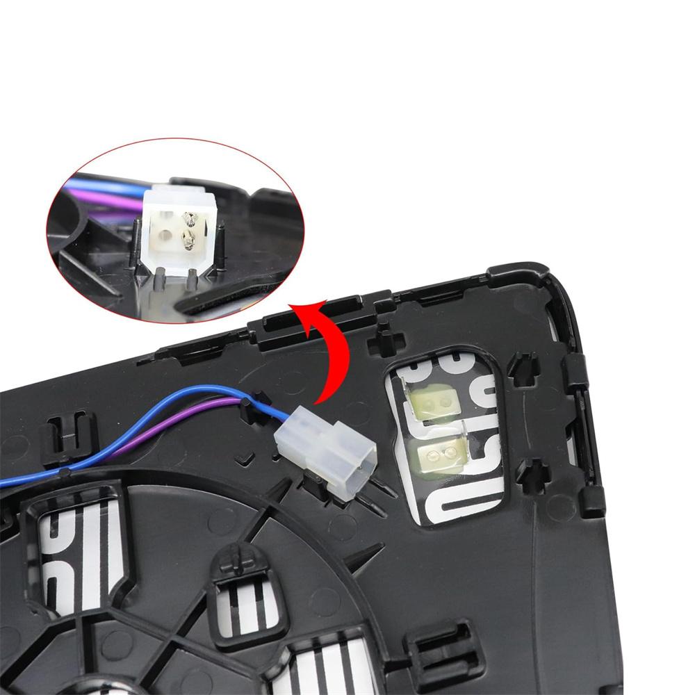 1x Right Passenger Side Mirror Glass Heated Signal For Tundra Sequoia 2007-2017