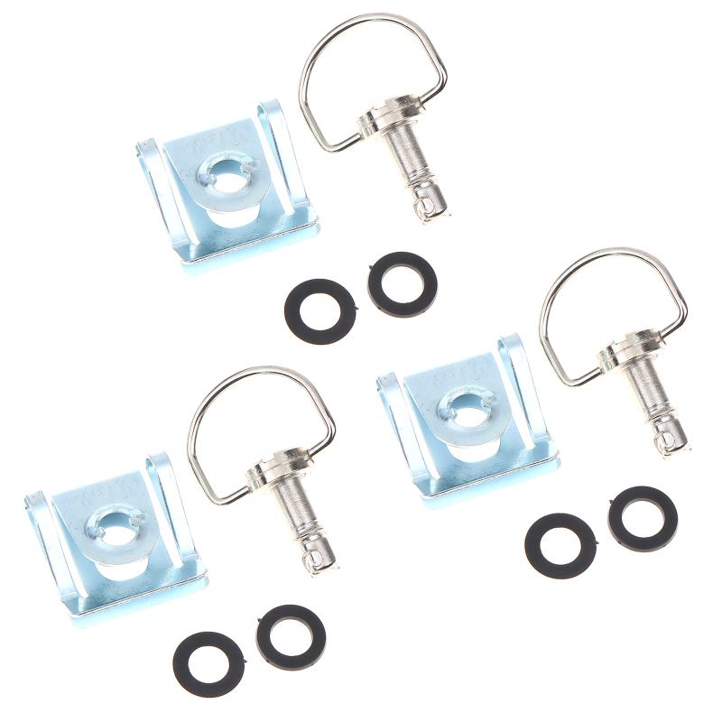 17mm Motorcycle Quick Release Screws 1/4 D-Ring Turn Race Fairing Fasteners Secure Lock for Motorbike Body Panel Fix