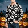Men's Casual Loose Fit Printed Hoodie with Pocket and