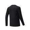 Anta Running Series Long Sleeve Knitted Shirt Autumn 2026 Long T-Shirt Men Tops Basic-Black Gray 952635406-2