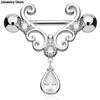 1Pc Vintage Nipple Piercing Bohemia Bar Rings Surgical Steel Sliver Color Nipple Barbell Piercing Nombril Bar Body Jewelry