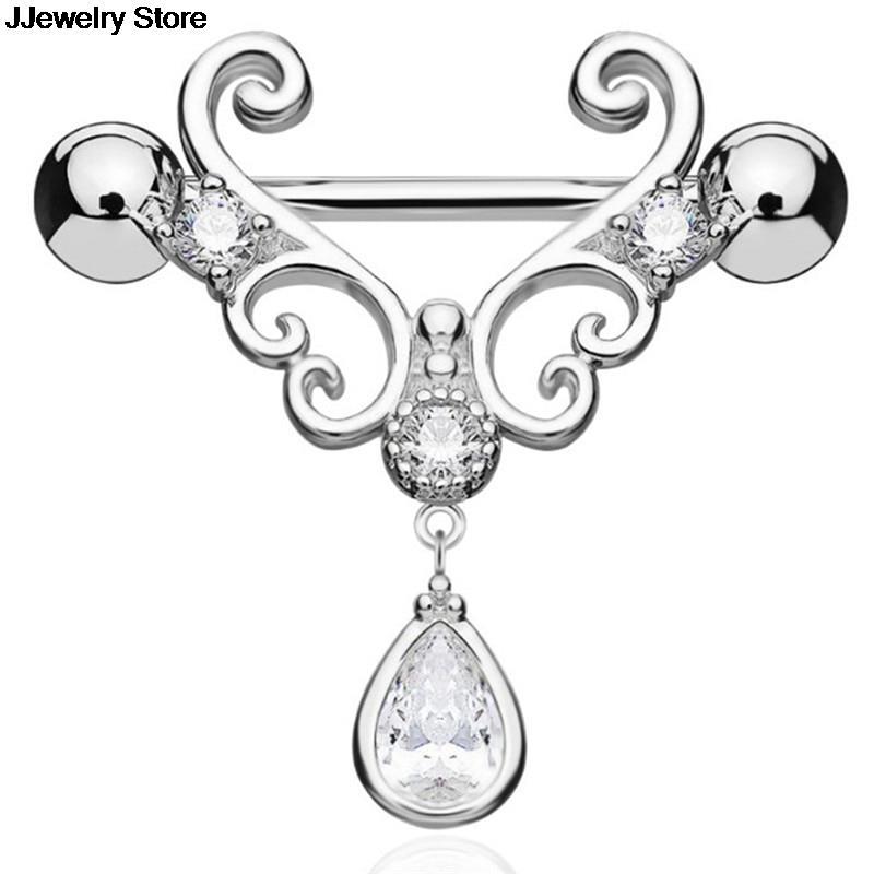 1Pc Vintage Nipple Piercing Bohemia Bar Rings Surgical Steel Sliver Color Nipple Barbell Piercing Nombril Bar Body Jewelry