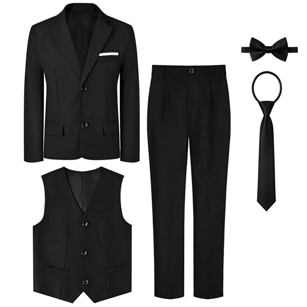 Suits for Boys Kids Wedding Easter Church Tuxedo Teenager School Performance Piano Outfit Set Children Birthday Formal Clothes