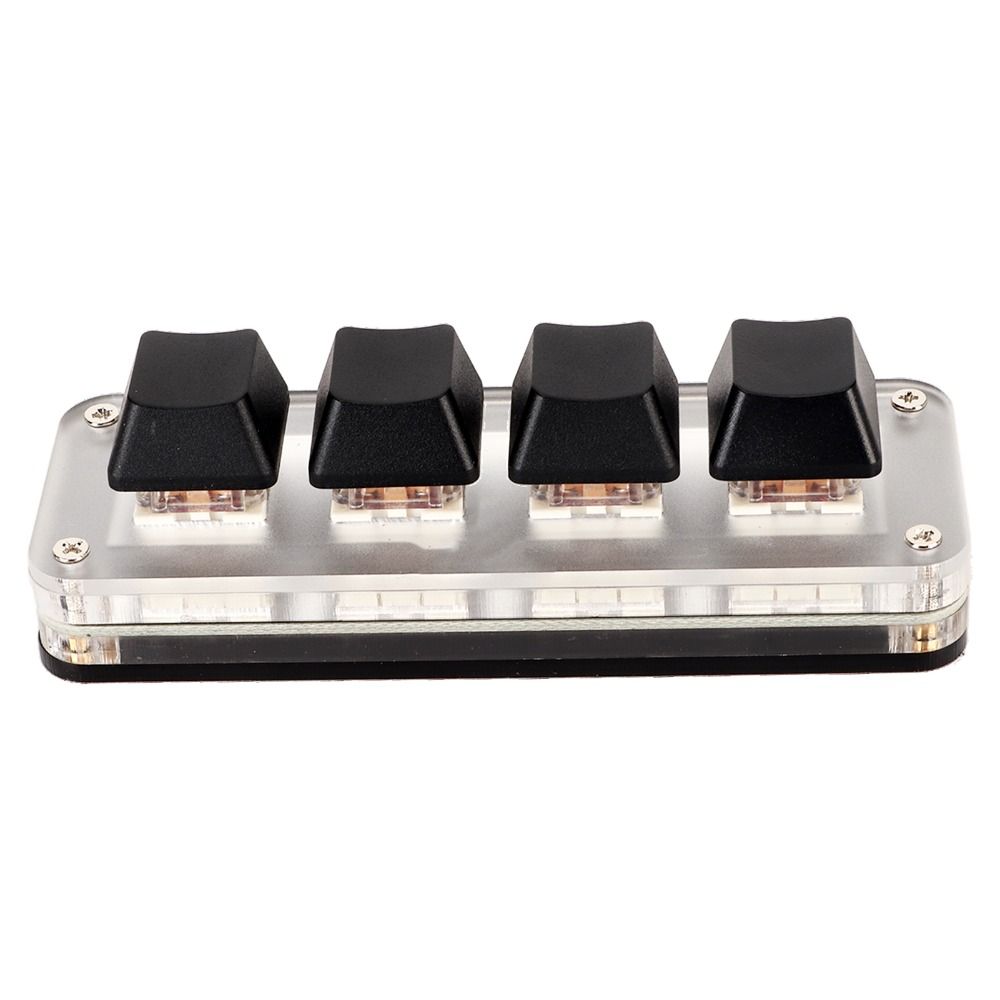 USB-Anschluss Mechanische Tastatur 3 Tasten 1 Drehknopf/4 Tasten Programmierbare Tastatur Desktop-PC