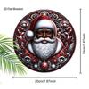 Metal Tin Sign Santa Claus Christmas Hanging Wall Decor For Living Room
