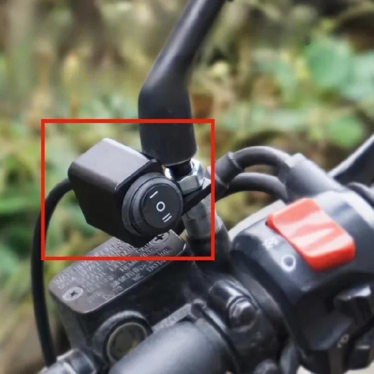 Left/Right Motorcycle Headlight Switches 12V Fog Spotlight Switches Modified Accessories Handlebar Mirror Mount Switches