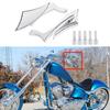 1 Paar 8 MM 10 MM Motorrad Blade Rückspiegel Cruiser Für Harley Davidson Street Glide Street Sport Bike Cruiser
