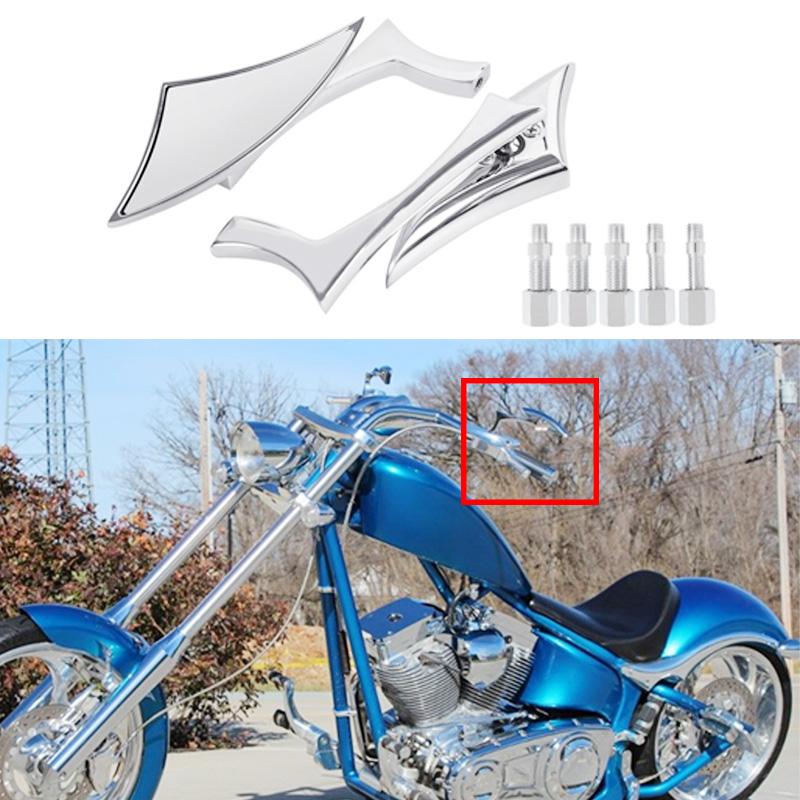 1pár 8MM 10MM motocyklová čepel zpětných zrcátek Cruiser pro sportovní motocykl Harley Davidson Street Glide Street