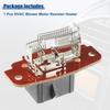 ACROPIX HVAC Blower Motor Resistor Heater Fit for Ford for Ranger for Ford Explorer 1995-2001 NO.4L5Z19A706AA - Pack of 1 Silver Tone