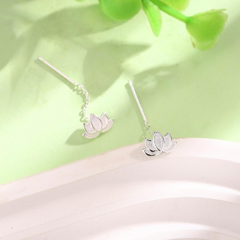 Trendy Style Charm Metal Earrings Elegant Flower Drooping Earring  Special Events